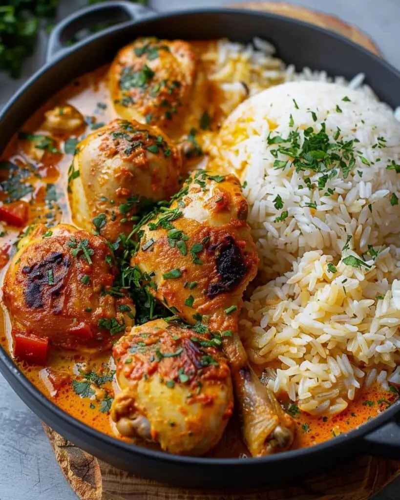 Creamy Paprika Chicken With Rice