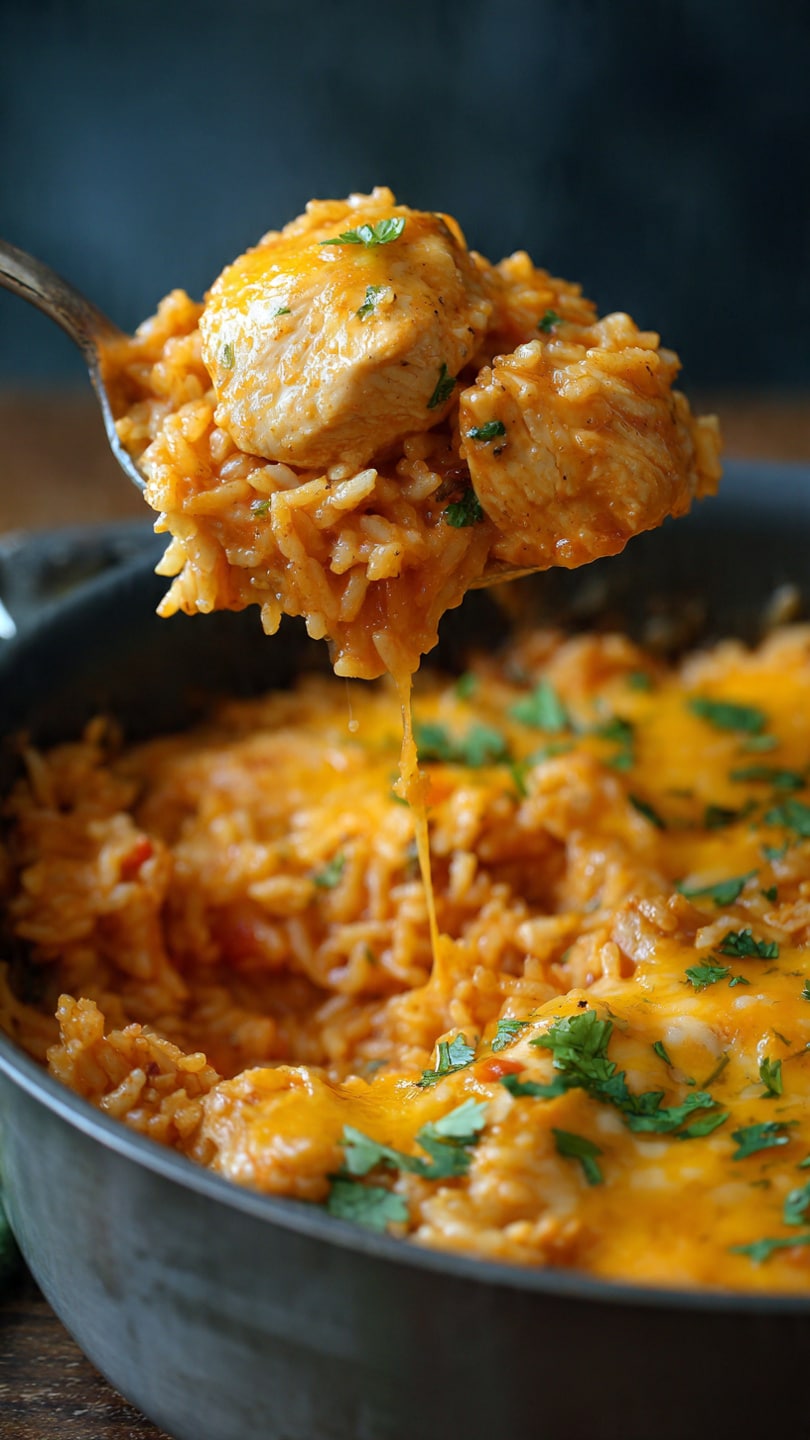 One-Pot Cheesy Southwest Chicken and Rice