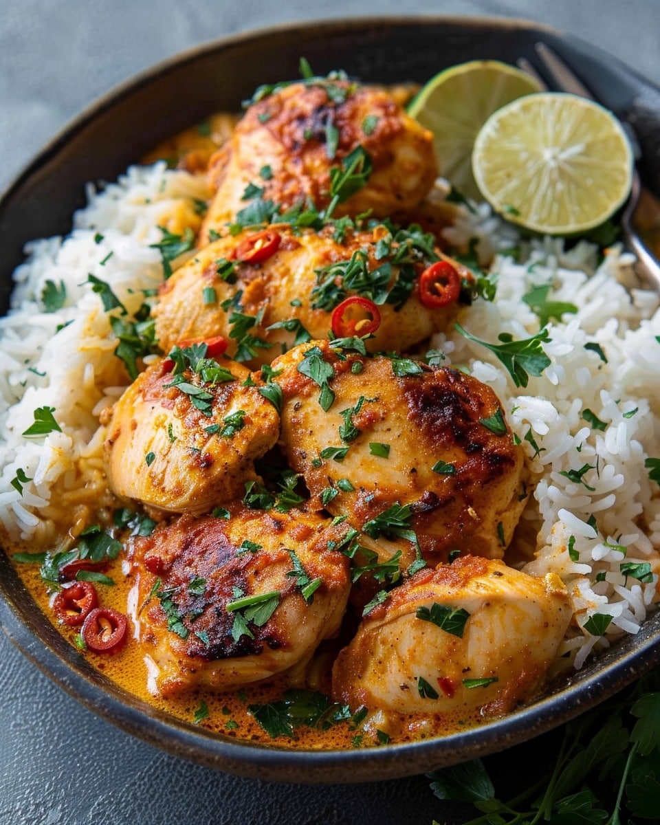 Creamy Paprika Chicken With Rice
