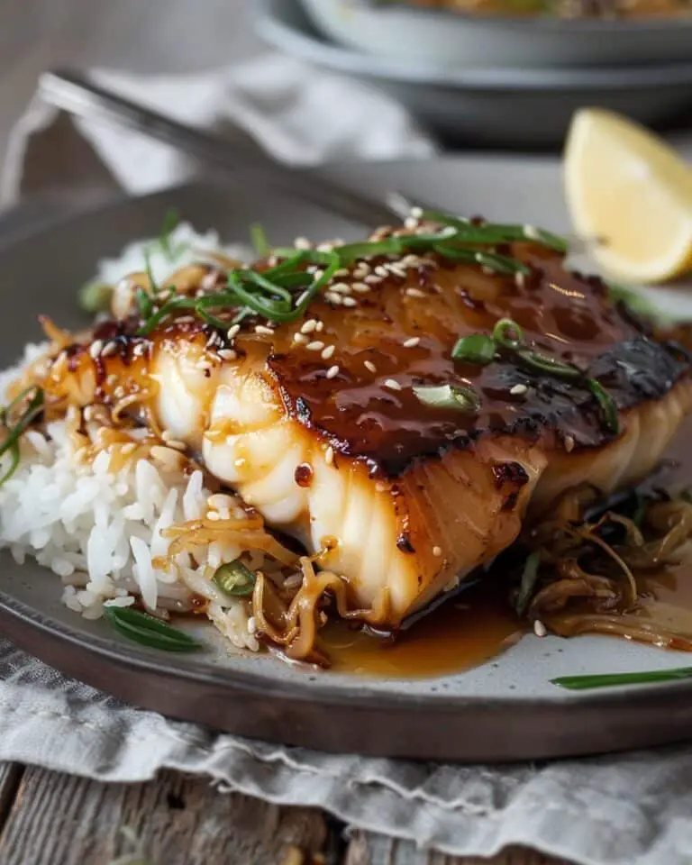 Delicious Asian Ginger Soy Glazed Cod