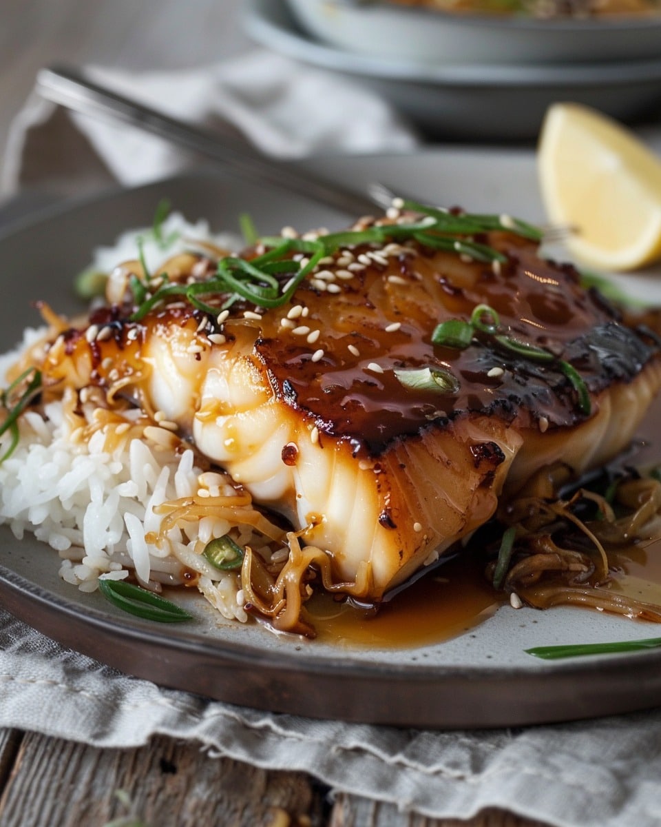 Delicious Asian Ginger Soy Glazed Cod
