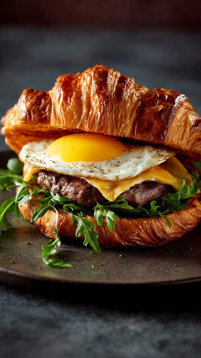 Croissant Smash Burgers
