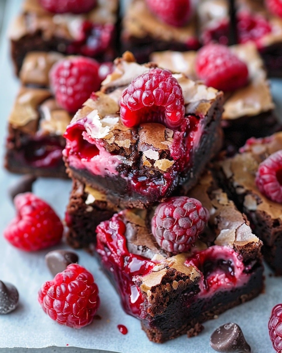 Best Raspberry Swirl Brownies