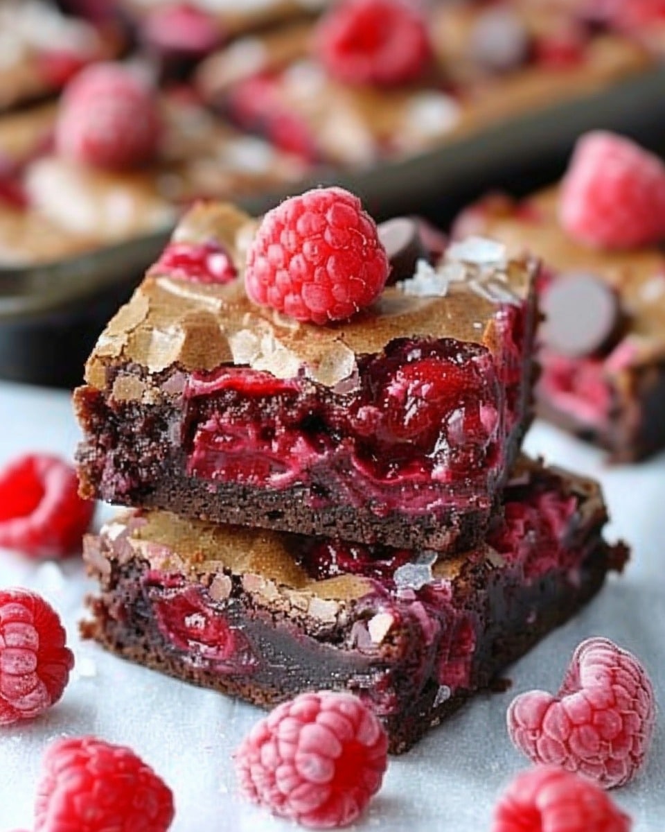 Best Raspberry Swirl Brownies
