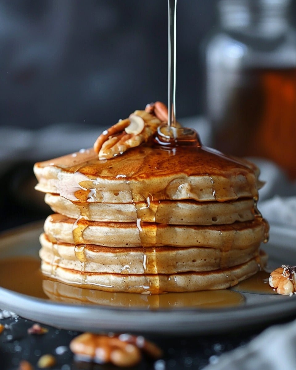 Fluffy Maple Cinnamon Pancakes