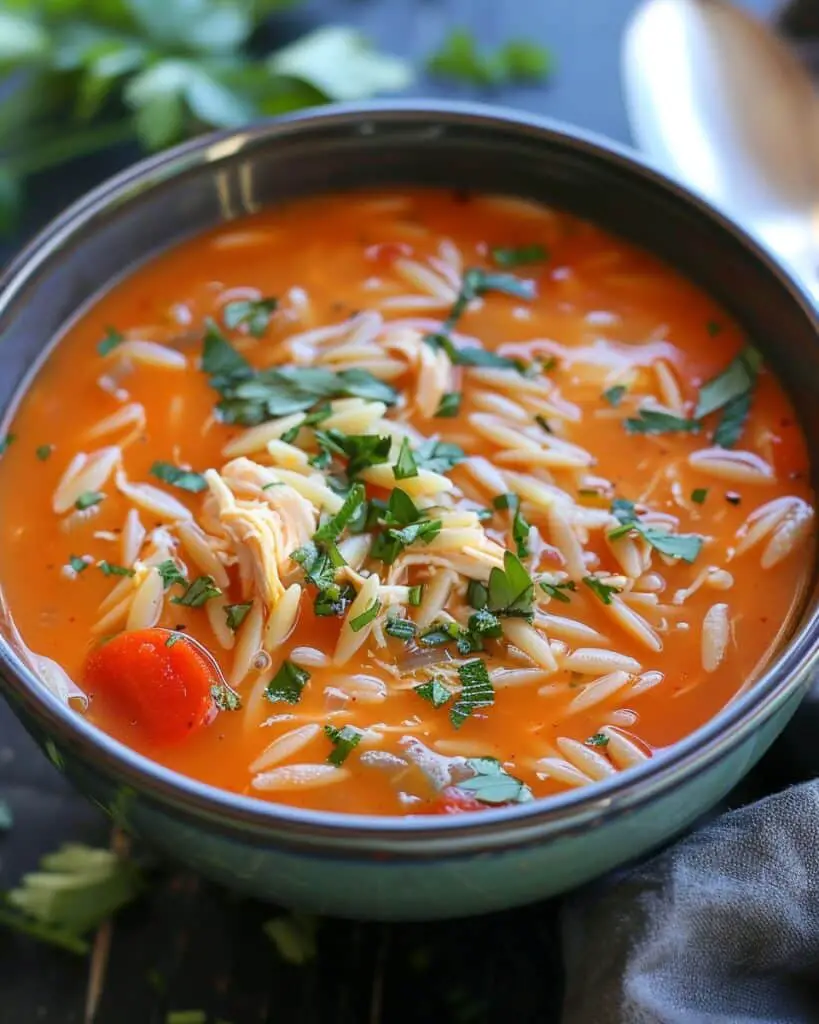 Chicken Orzo Tomato Soup
