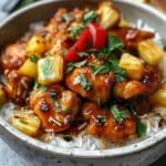 Easy Pineapple Chicken with Rice For Dinner