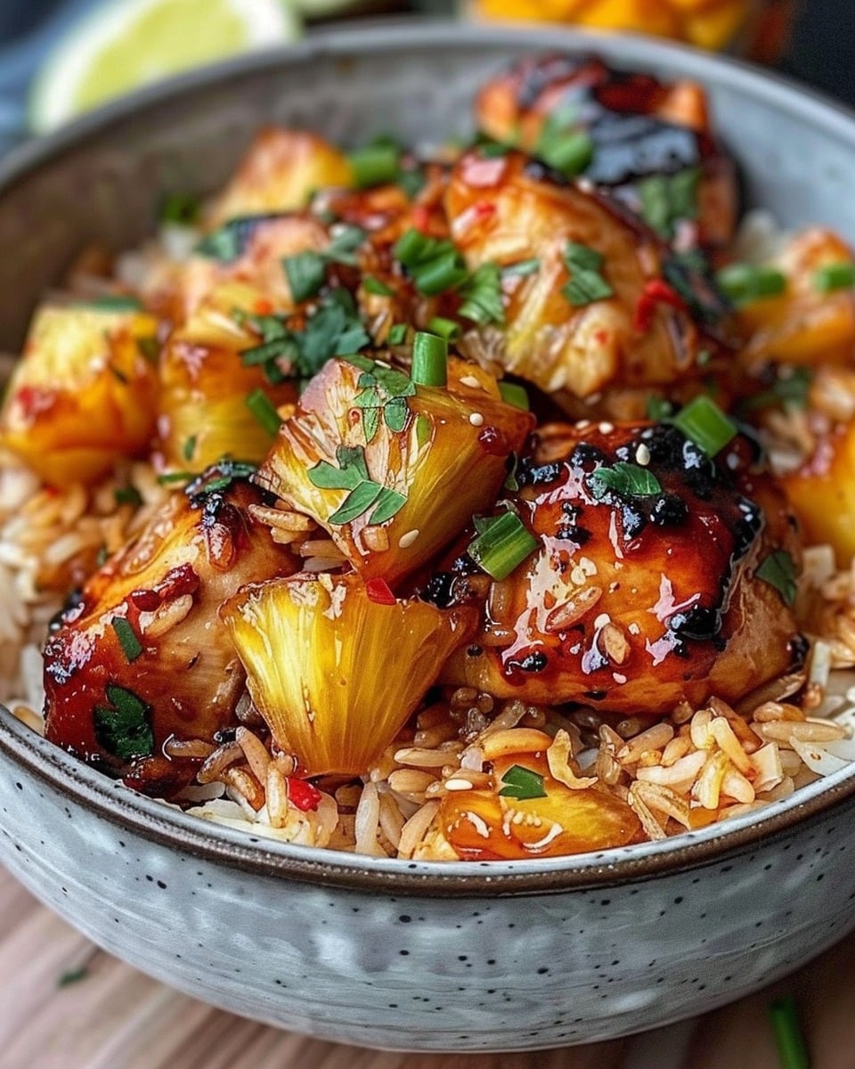Easy Pineapple Chicken with Rice For Dinner