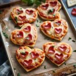 Heart-Shaped Mini Pizzas