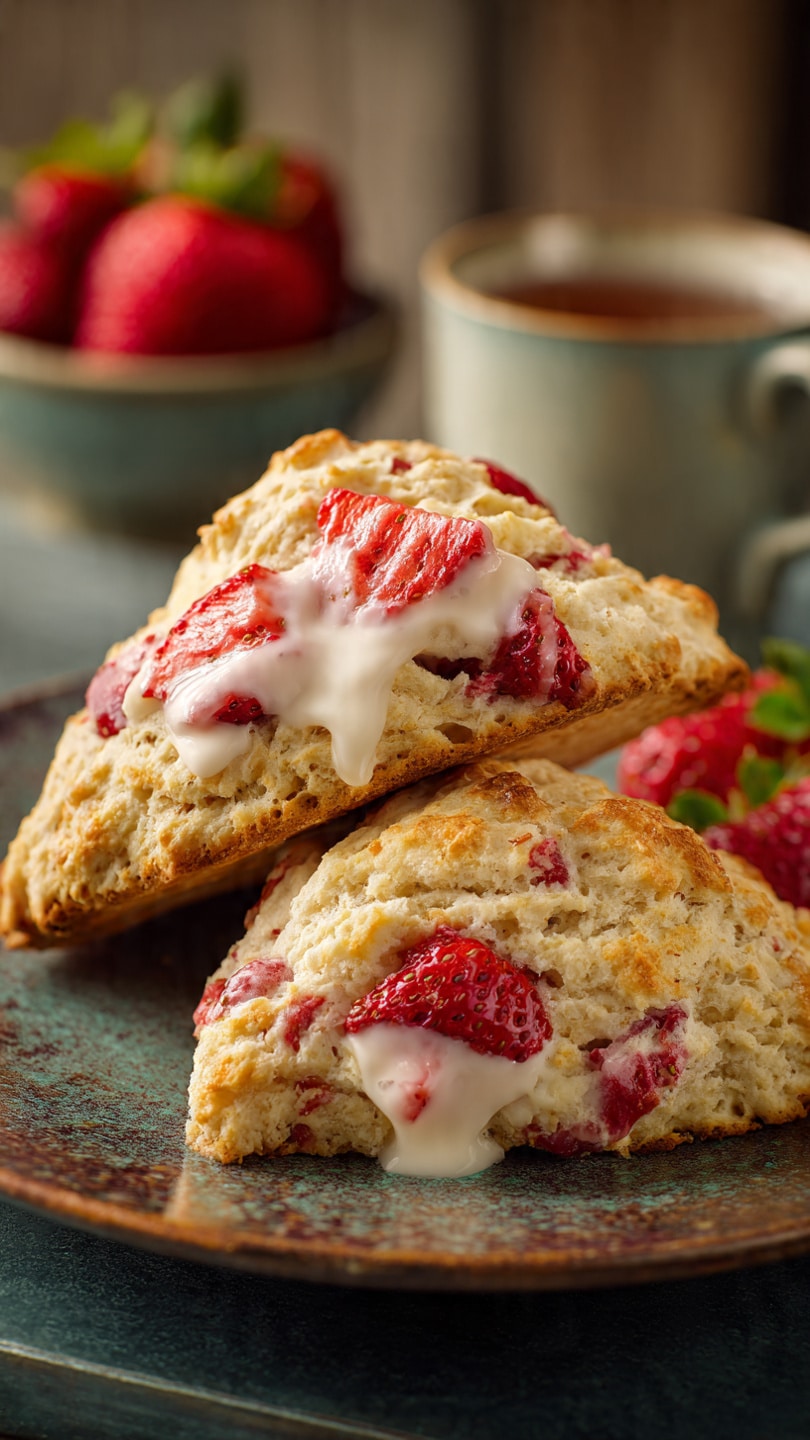 Strawberries and Cream Scones