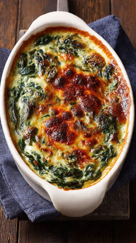 Steakhouse-Style Creamed Spinach Gratin