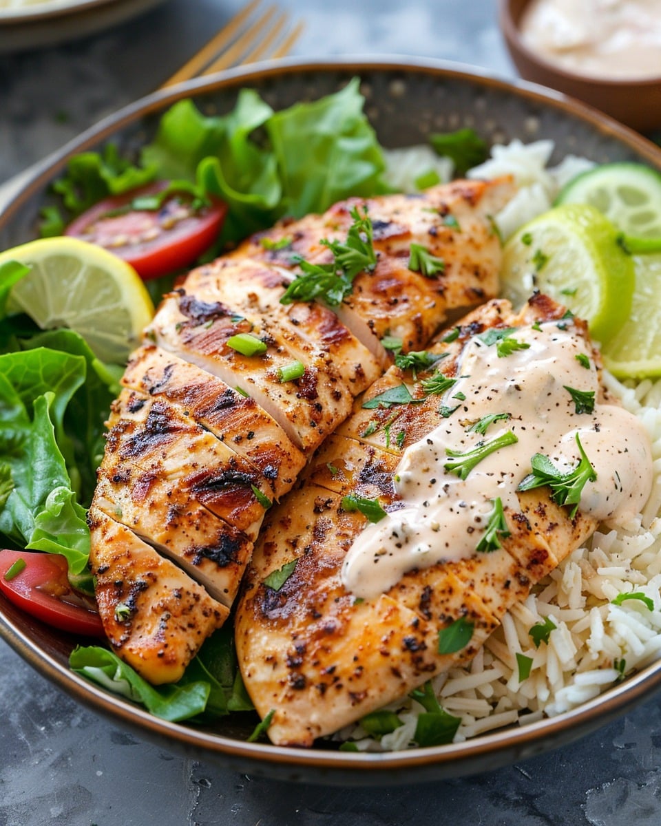 High Protein Creamy Cajun Chicken with Garlic Rice For Dinner