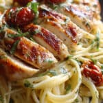 Healthy Garlic Parmesan Chicken Pasta
