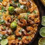 Mexican Street Corn And Shrimp