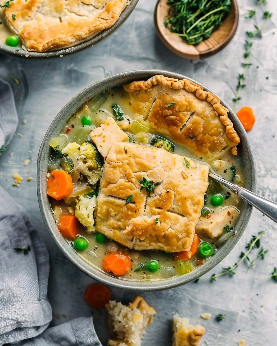 Veggie Pot Pie Soup