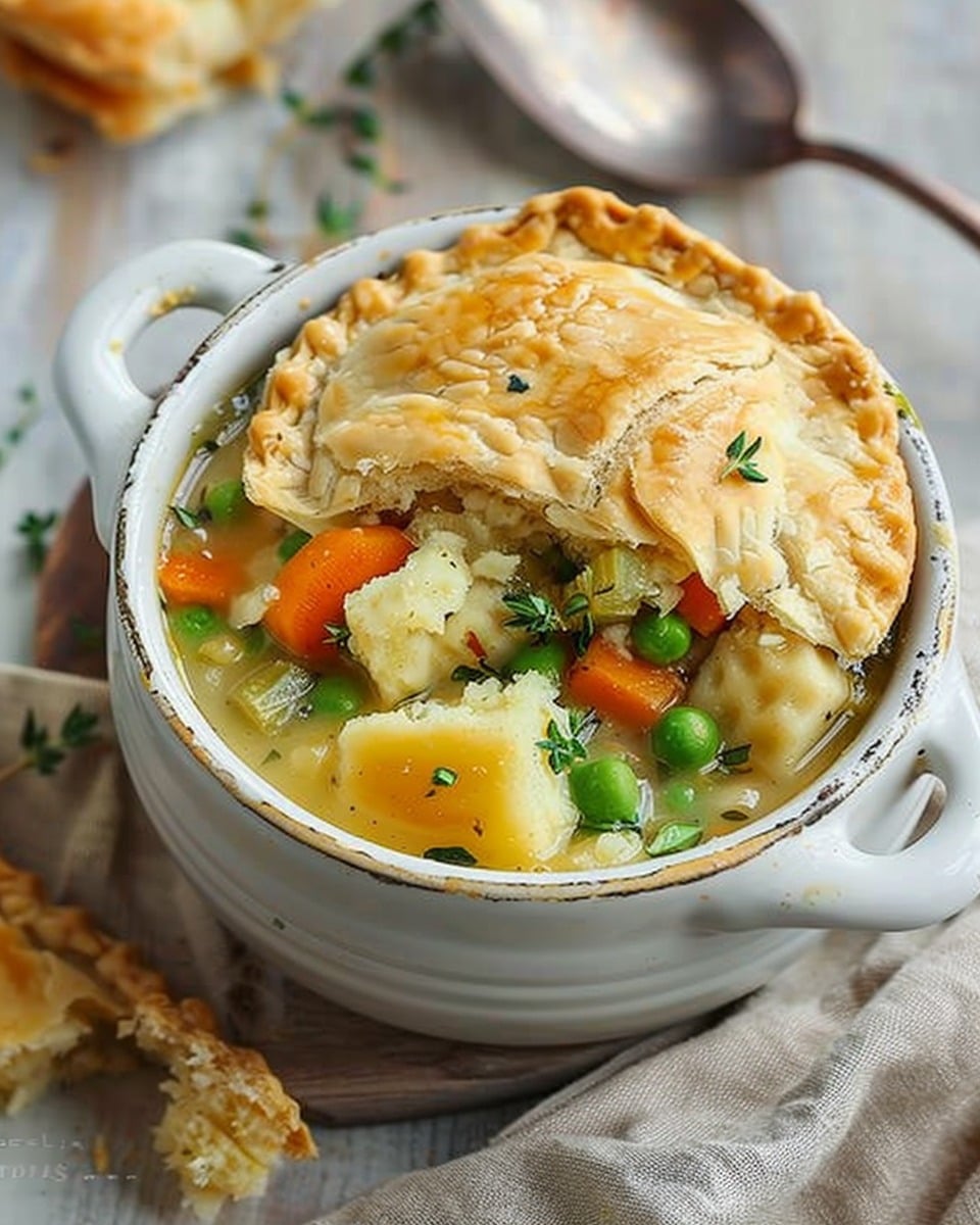 Veggie Pot Pie Soup