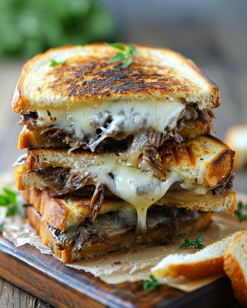 French Dip Grilled Cheese