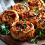 Spicy Harissa Chicken Pinwheels