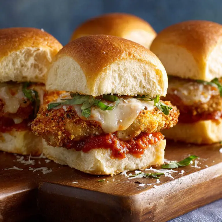 Crispy Chicken Parmesan Sliders