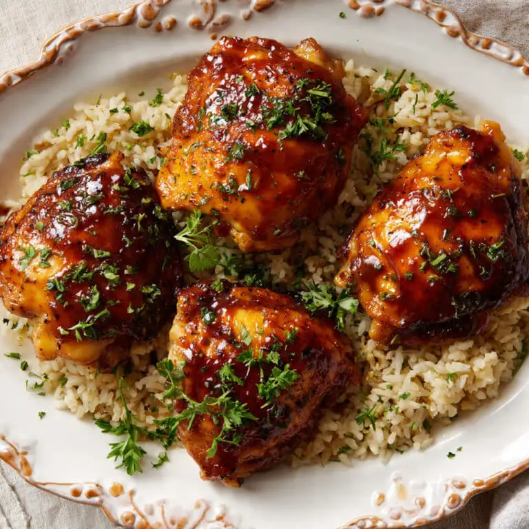 Crockpot Carolina Gold BBQ Chicken Thighs