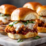 Crispy Chicken Parmesan Sliders