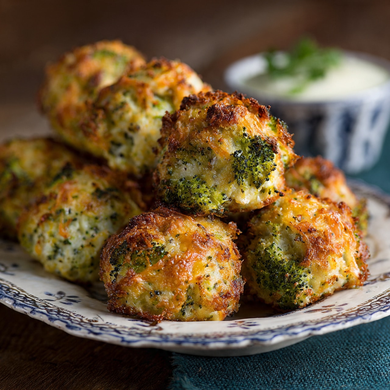 Baked Broccoli Cheese Balls