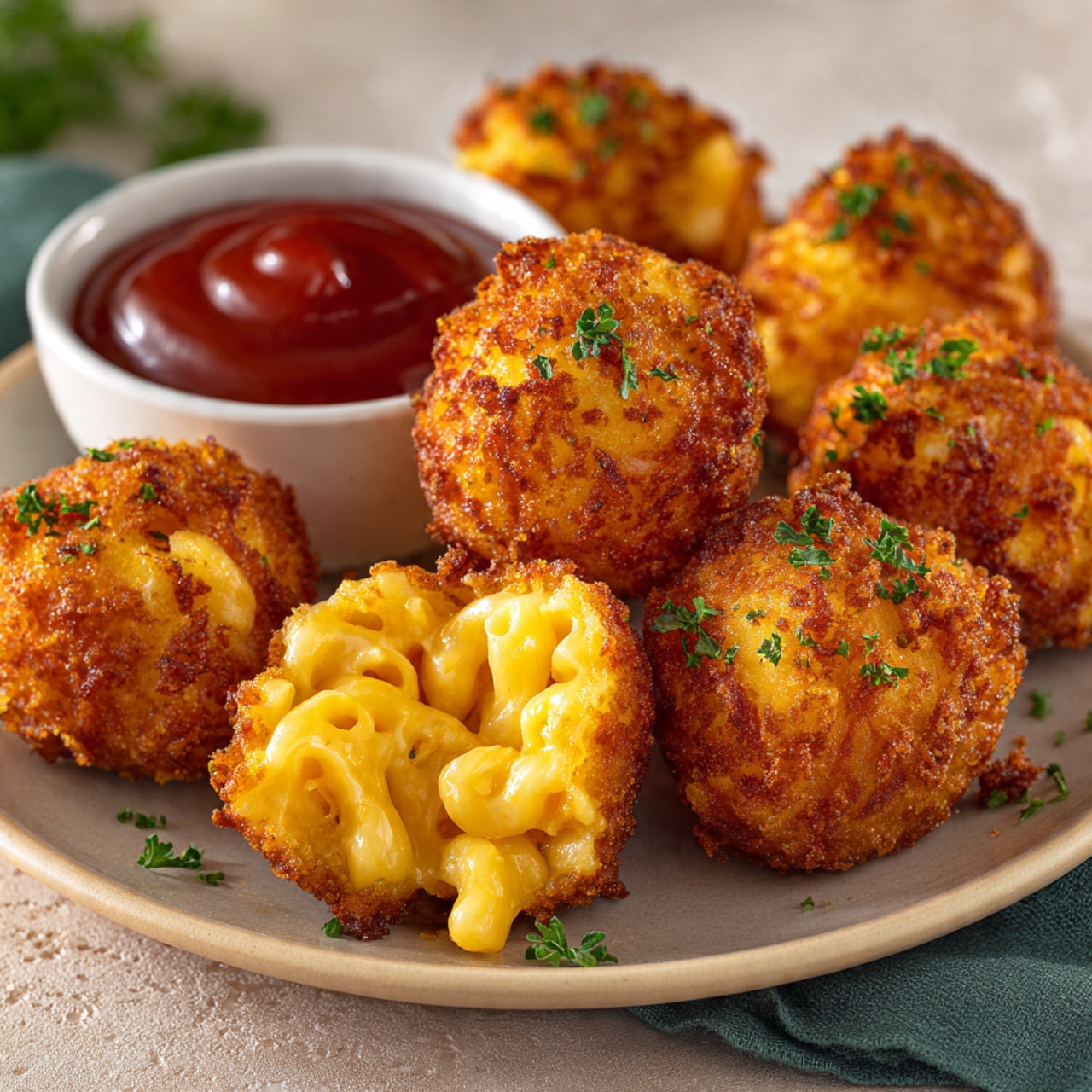 Cheesecake Factory Air Fryer Fried Macaroni and Cheese Balls