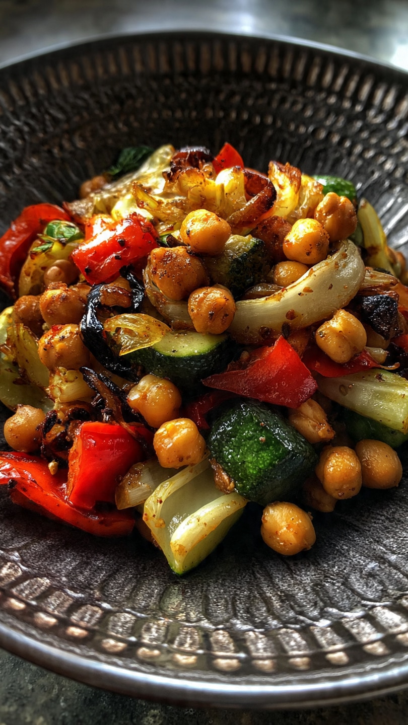 Roasted Veggie and Chickpea Bowls