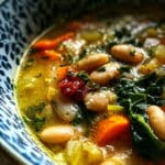 Rustic White Bean Soup with Garden Vegetables
