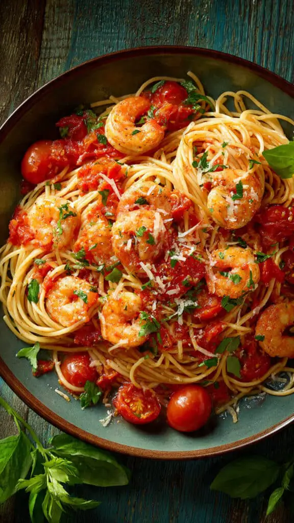 Tomato Shrimp Scampi