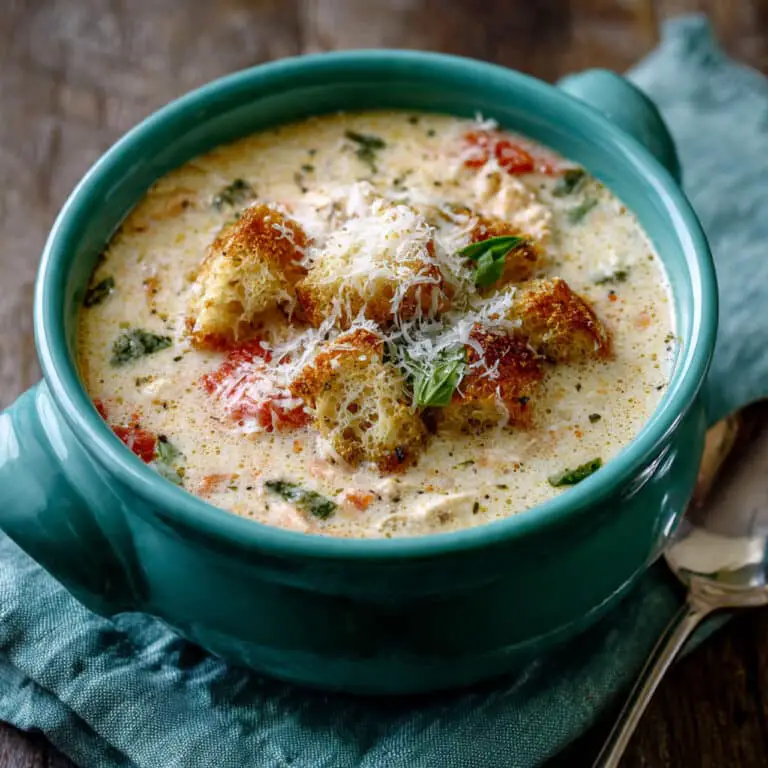 Crock Pot Creamy Chicken Parmesan Soup