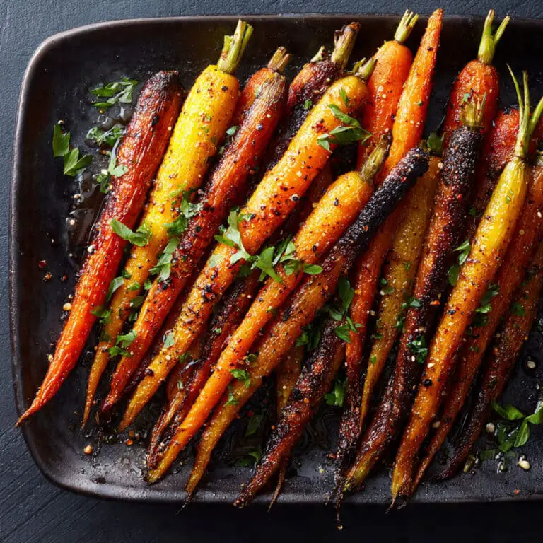 Sweet and Spicy Roasted Carrots