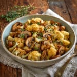 Sautéed Garlic Mushrooms & Cauliflower