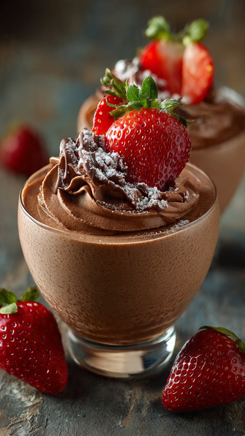 Chocolate-Covered Strawberry Mousse