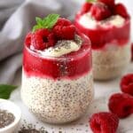 Vegan Raspberry Chia Pudding