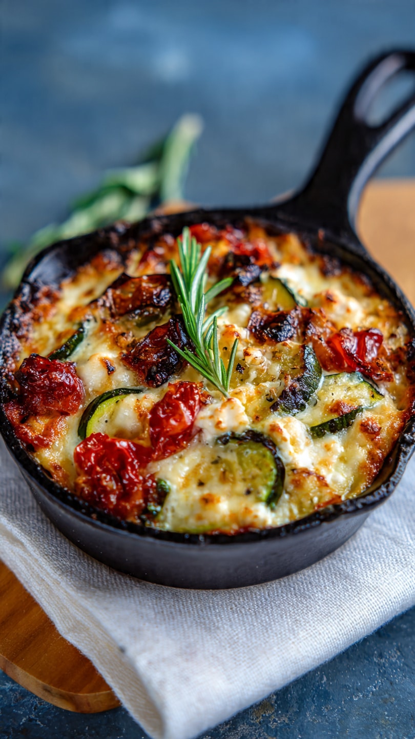Healthy Baked Feta Pasta with Vegetables