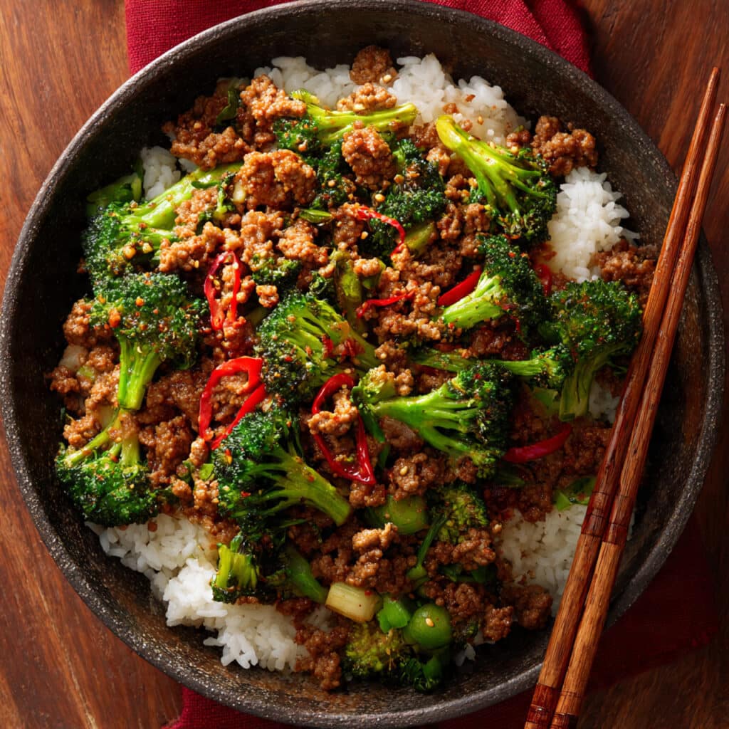 Easy Ground Beef and Broccoli Stir Fry
