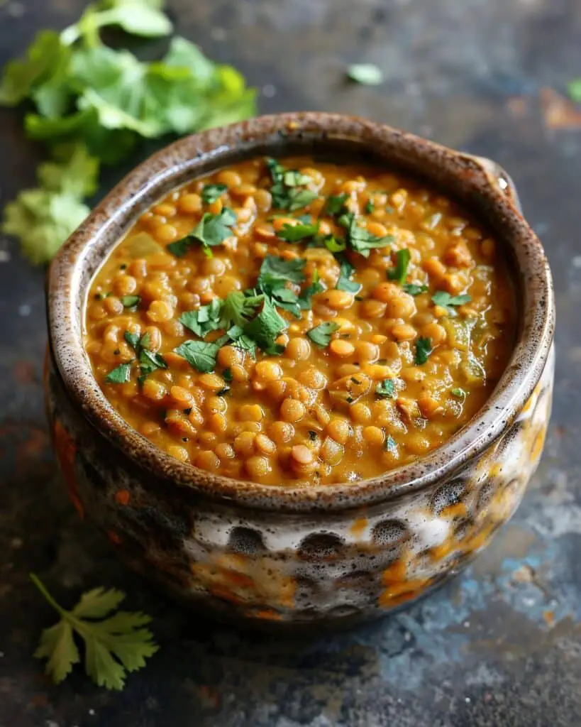 Slow Cooker Coconut Curry Lentils