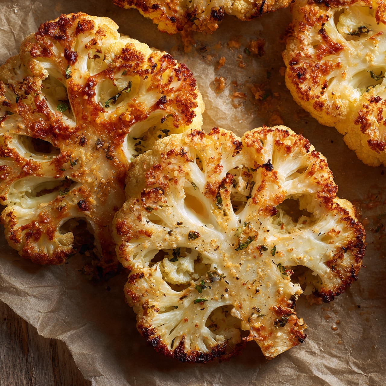 Crispy Baked Cauliflower Steaks