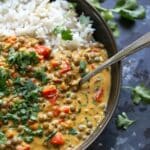 Slow Cooker Coconut Curry Lentils