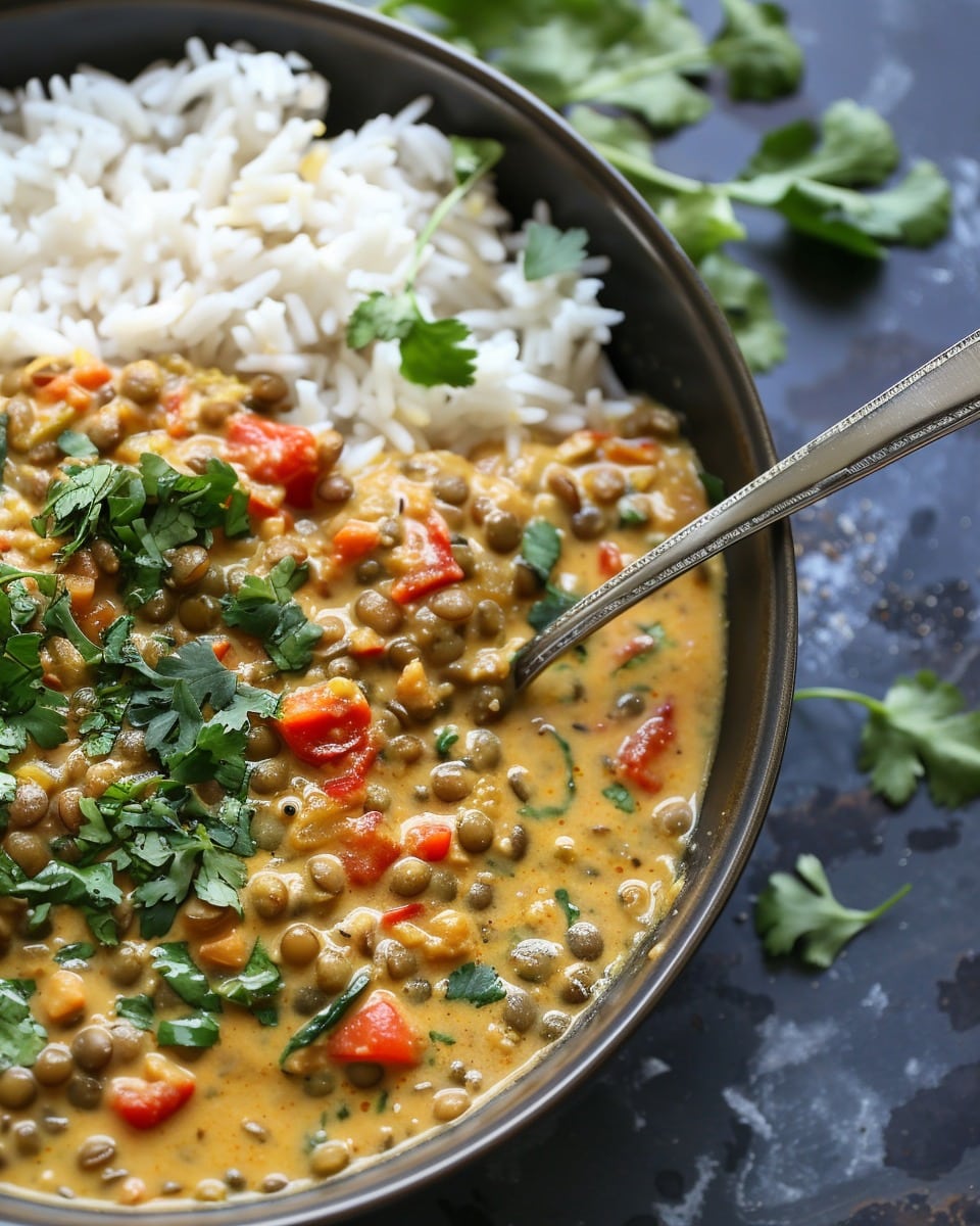 Slow Cooker Coconut Curry Lentils