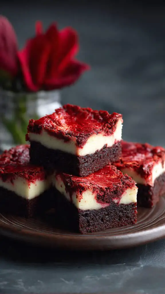 Red Velvet Cheesecake Brownies