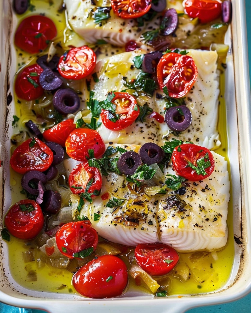 Baked White Fish Recipe, Mediterranean-Style