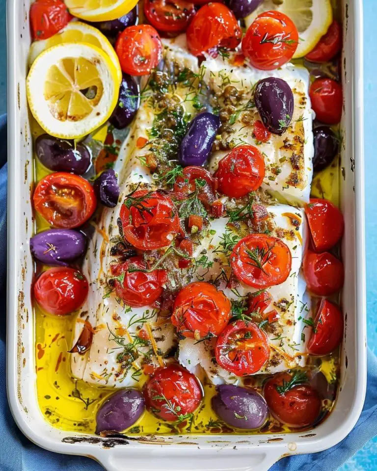 Baked White Fish Recipe, Mediterranean-Style