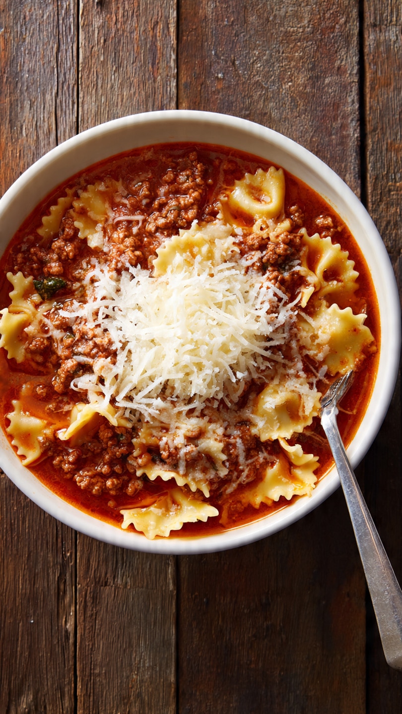 Easy Creamy Lasagna Soup