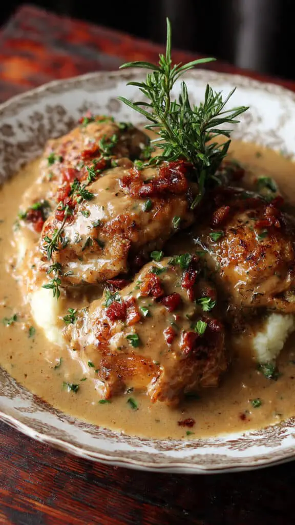 Southern Smothered Chicken with Gravy