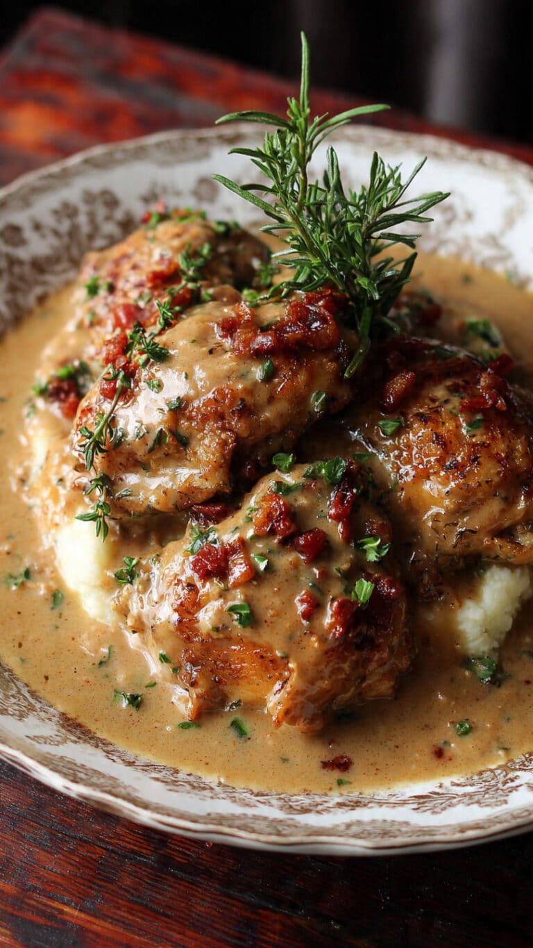 Southern Smothered Chicken with Gravy