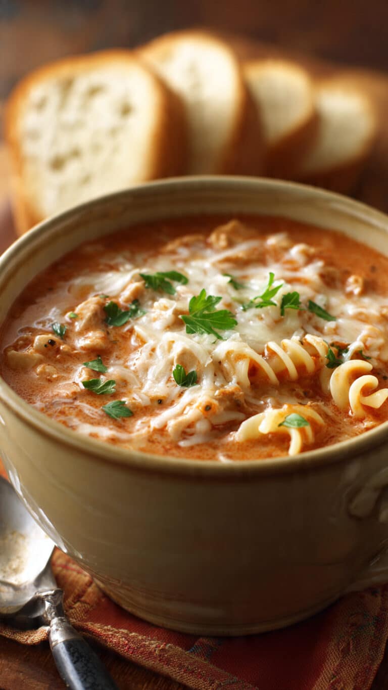 Easy Creamy Lasagna Soup
