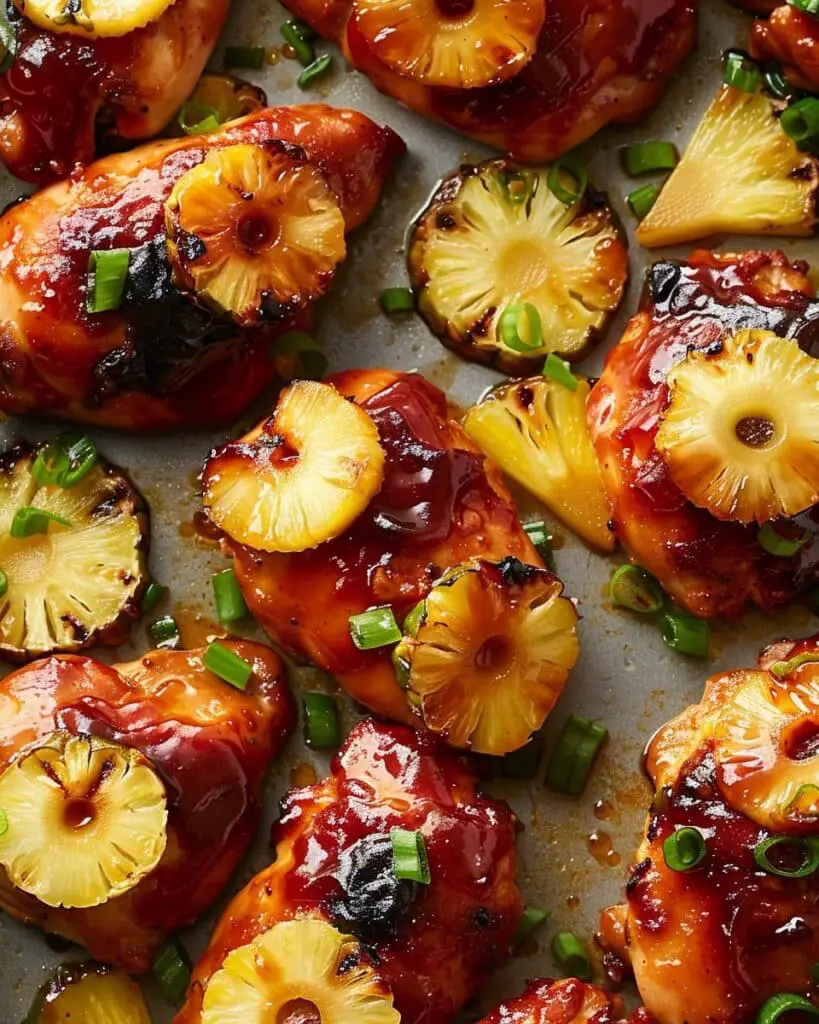 Sheet-Pan BBQ Pineapple Chicken