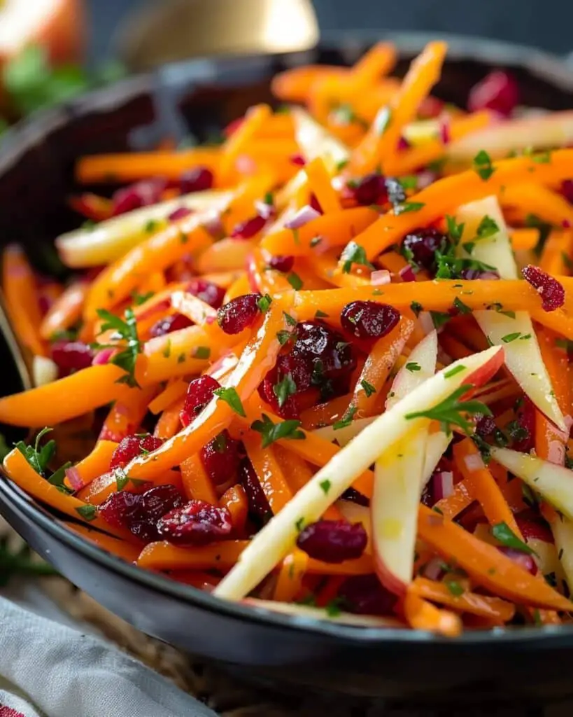 Refreshing Apple Cranberry Carrot Salad
